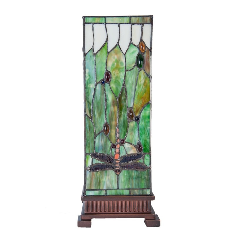 L5487 Tiffany Kubus  Libelle groen 45x18