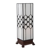 5888, Tiffany Tafellamp model Kubus wit