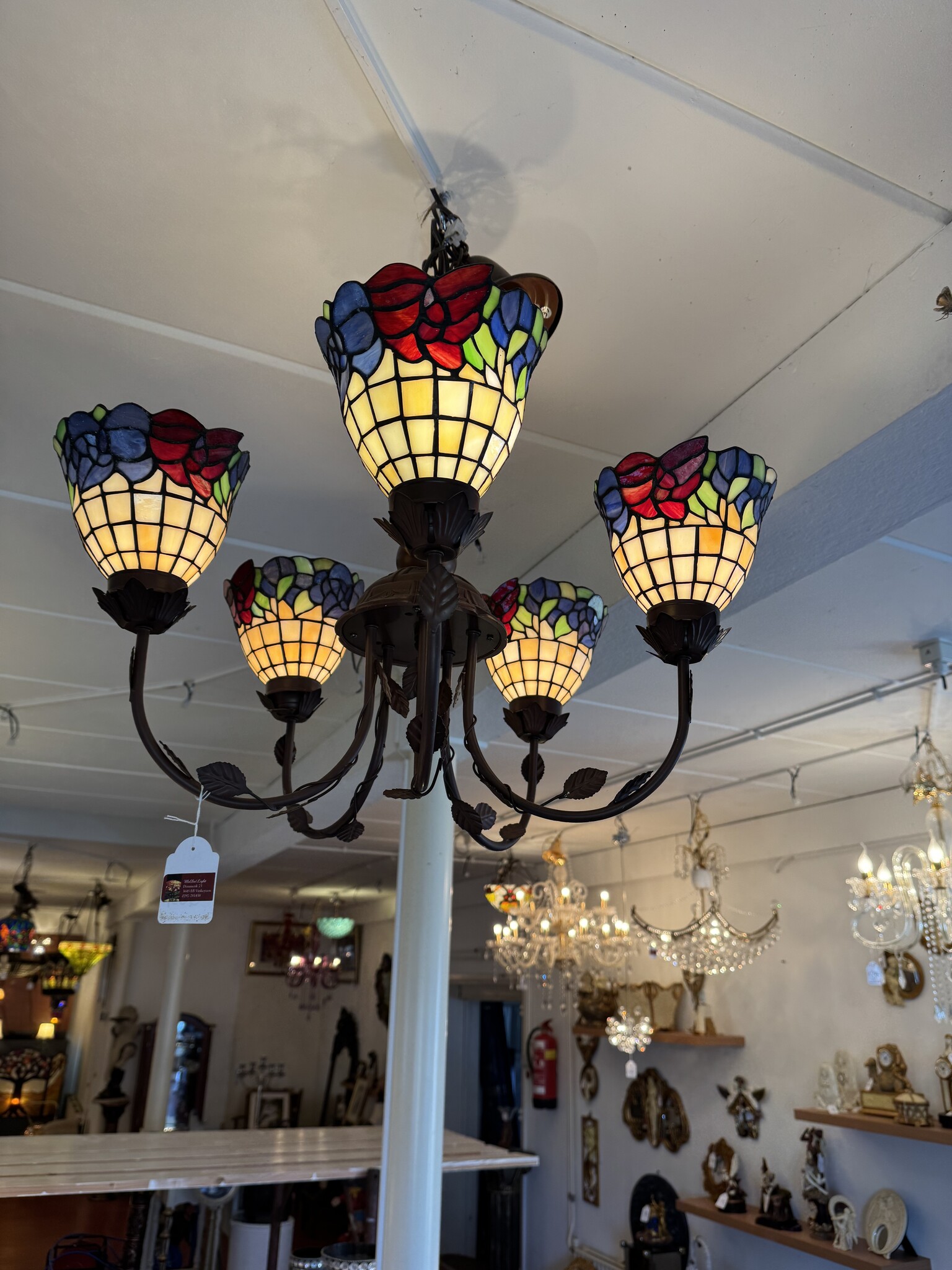 RoMaLux 7463 Hanglamp Tiffany