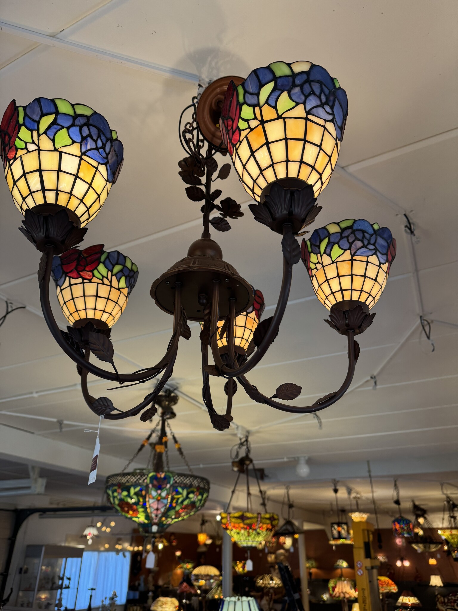 RoMaLux 7463 Hanglamp Tiffany