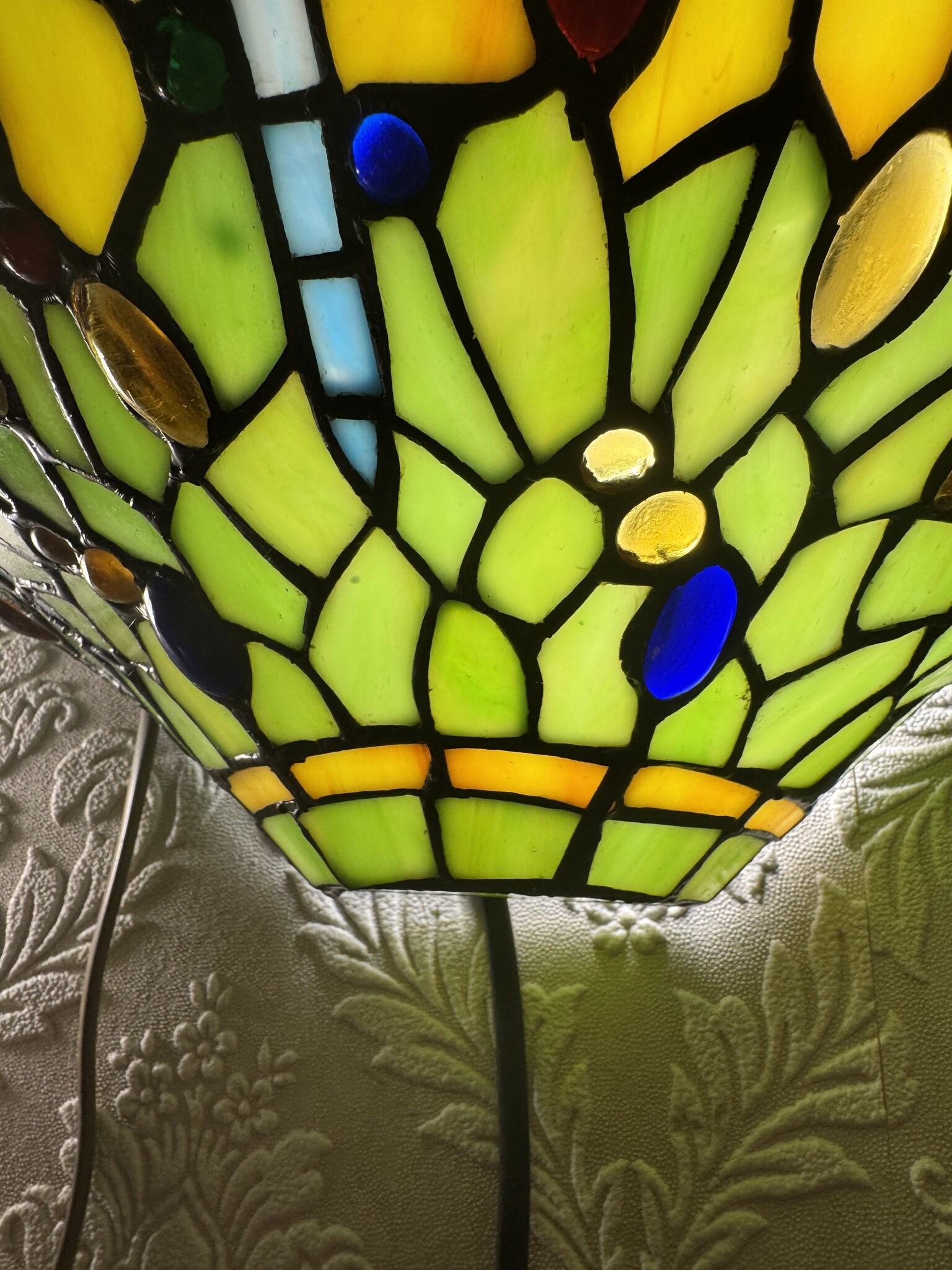 Demmerik 73 S05 Tiffany wandlamp met Libelles