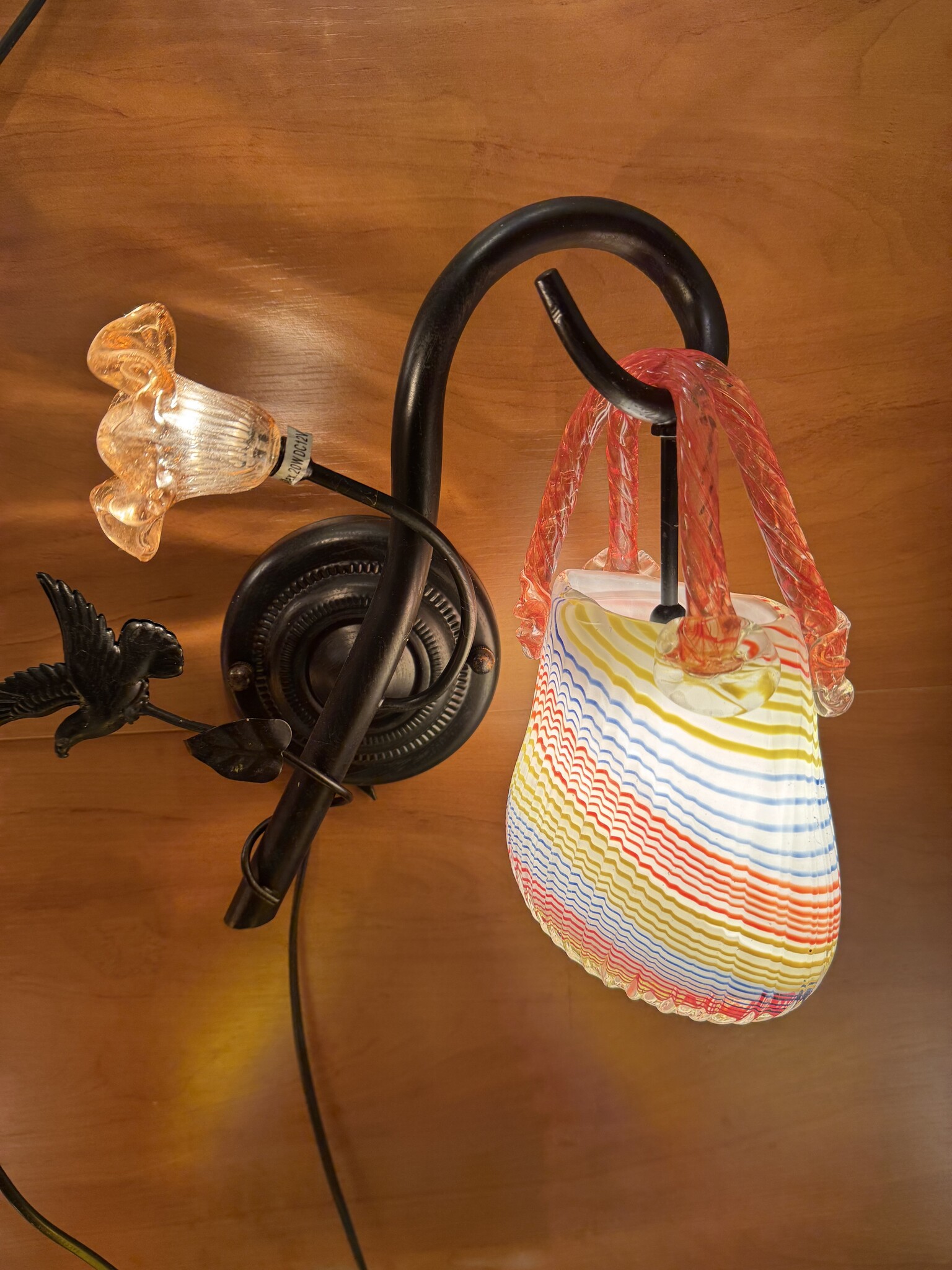 Demmerik 73 4800 glazen tasje regenboog wand lamp