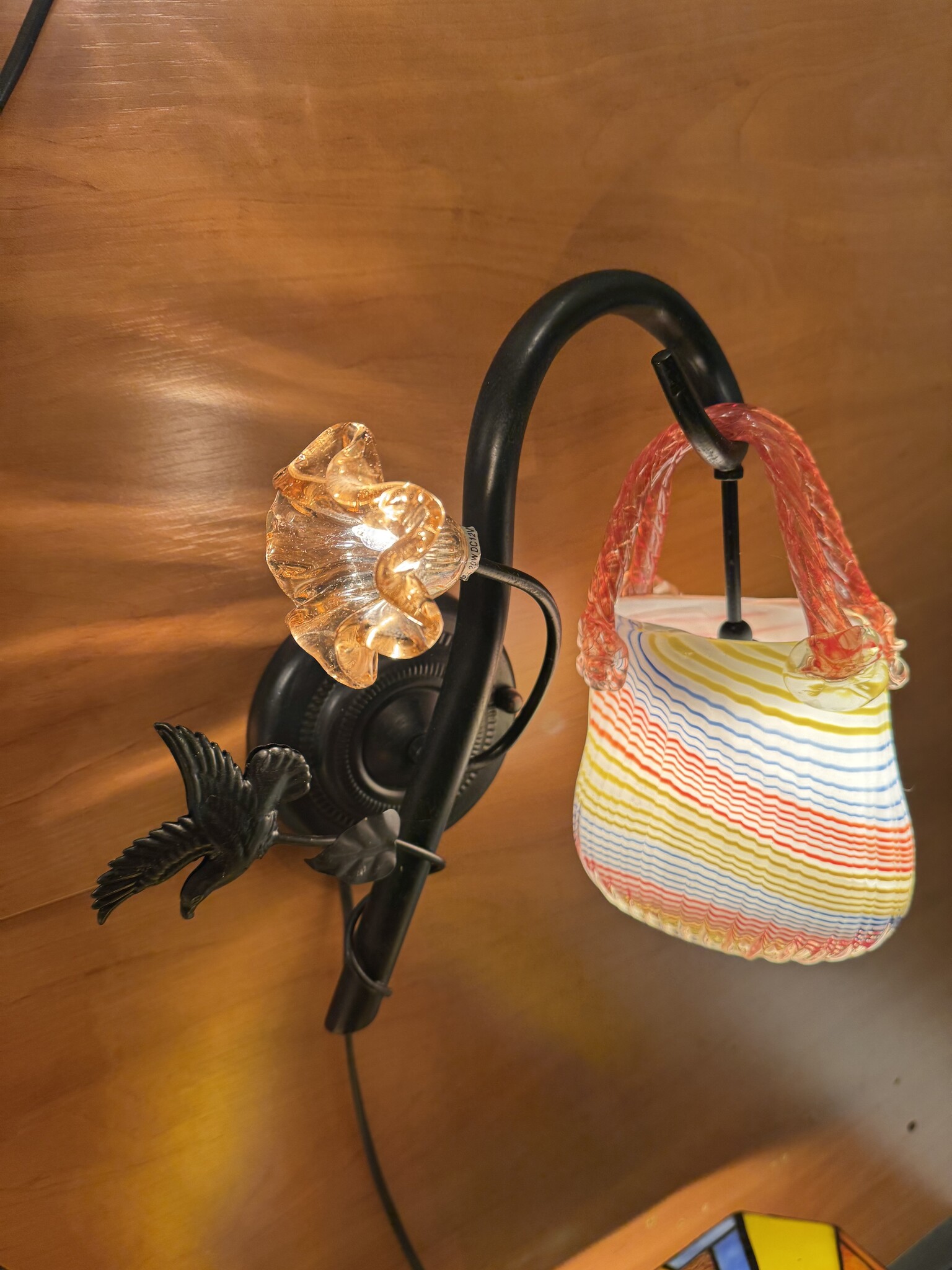 Demmerik 73 4800 glazen tasje regenboog wand lamp