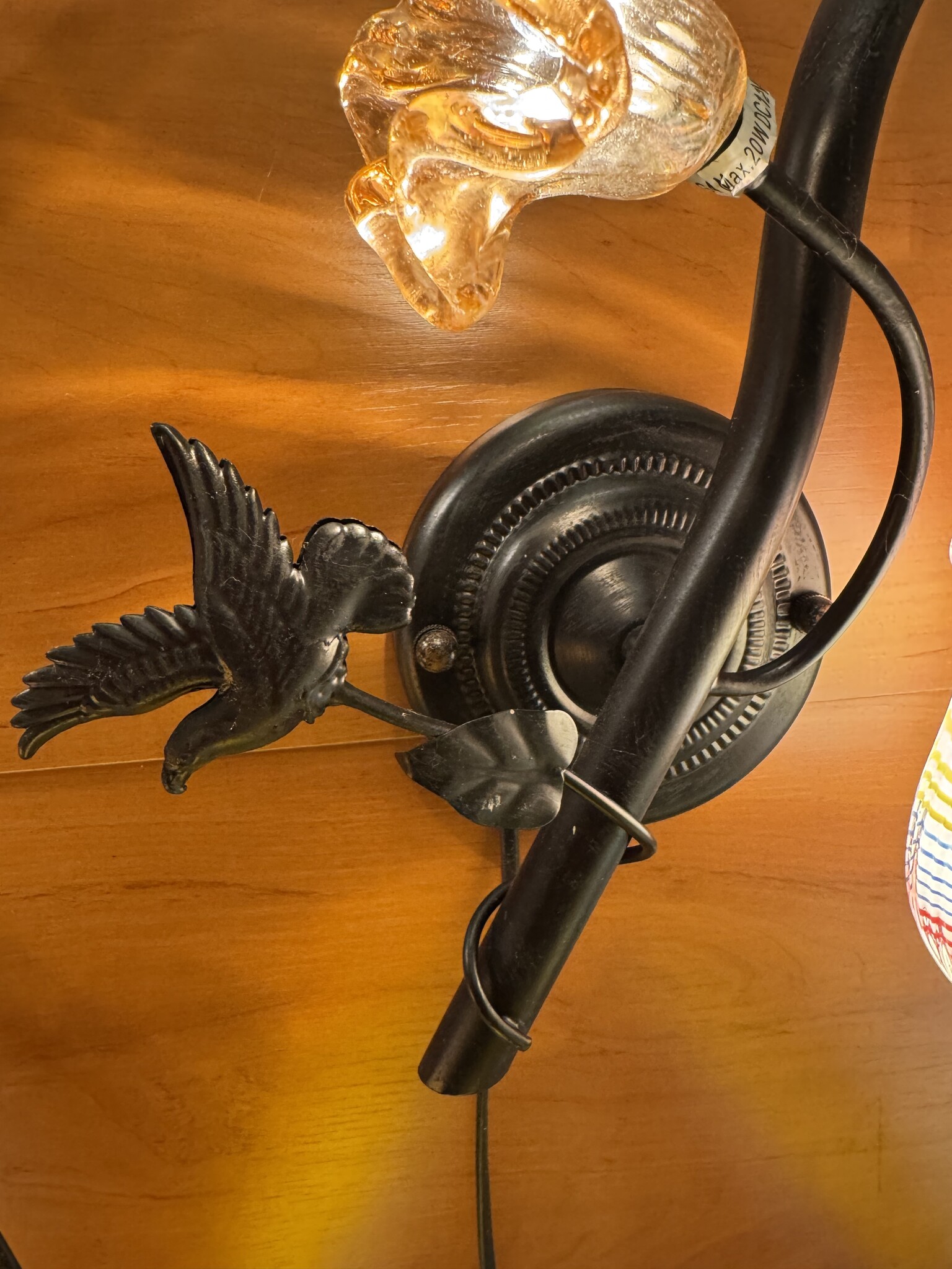 Demmerik 73 4800 glazen tasje regenboog wand lamp