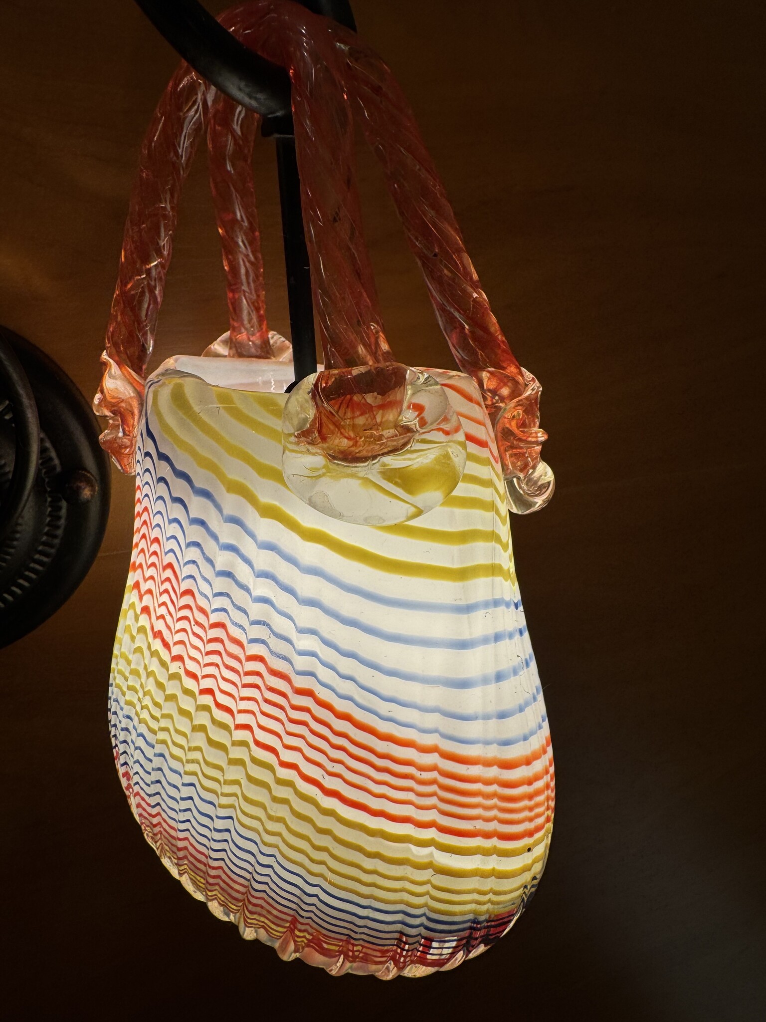 Demmerik 73 4800 glazen tasje regenboog wand lamp