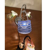 Demmerik 73 4801 tasje blauwe streep wand lamp