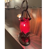 Demmerik 73 4809 Tafellamp glazen tasje rood