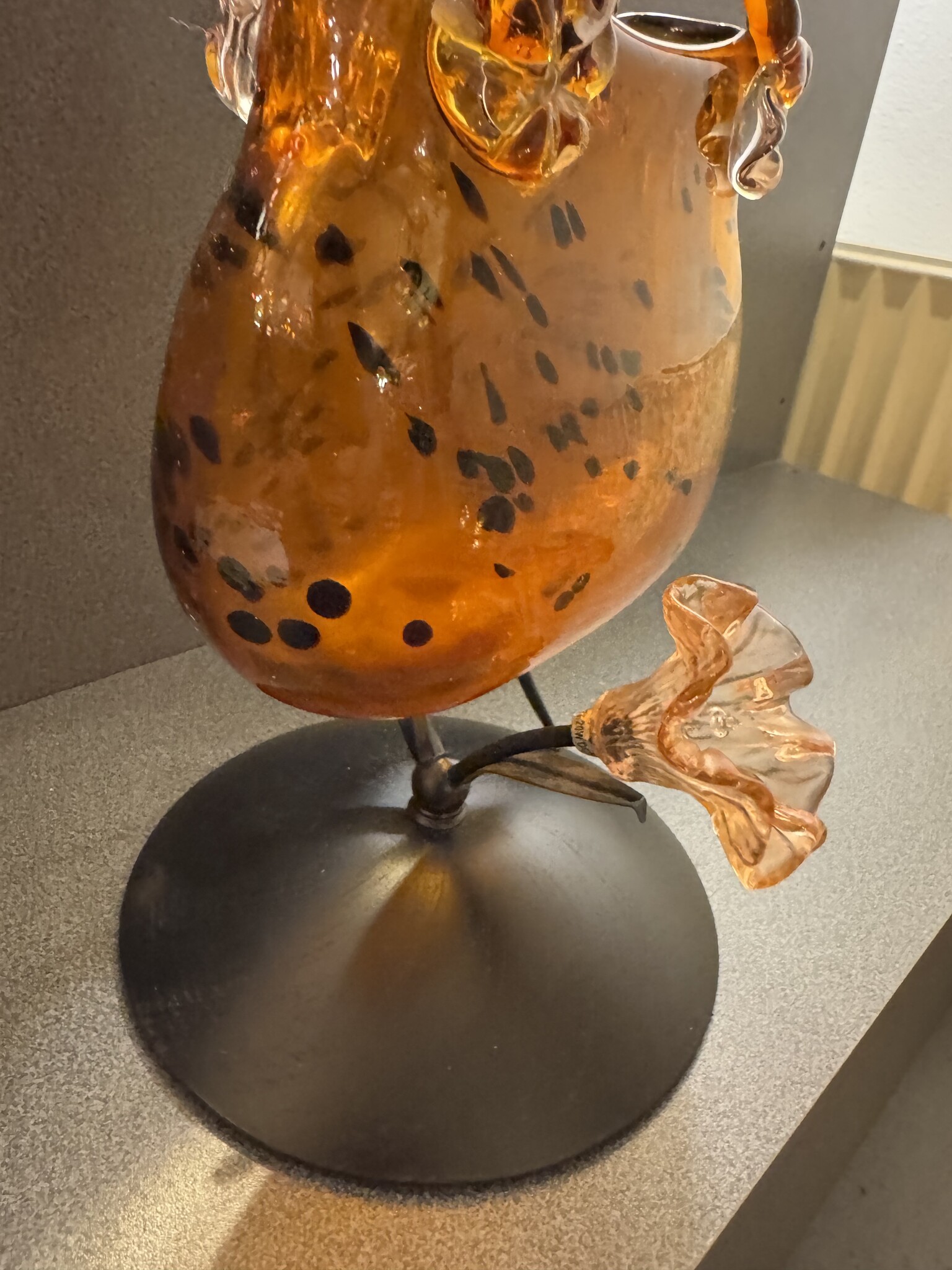 Demmerik 73 4811 Tafellamp glazen tasje tijgerprint