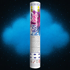 Vulcan Powder Cannon Gender Reveal Blauw