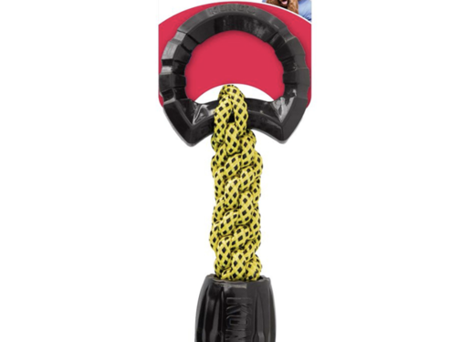 Kong Kong jaxx braided tug zwart/geel