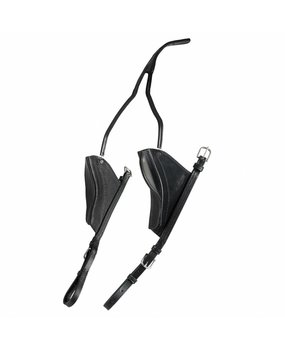 FinnTack Ronde halve oogkleppen Leder