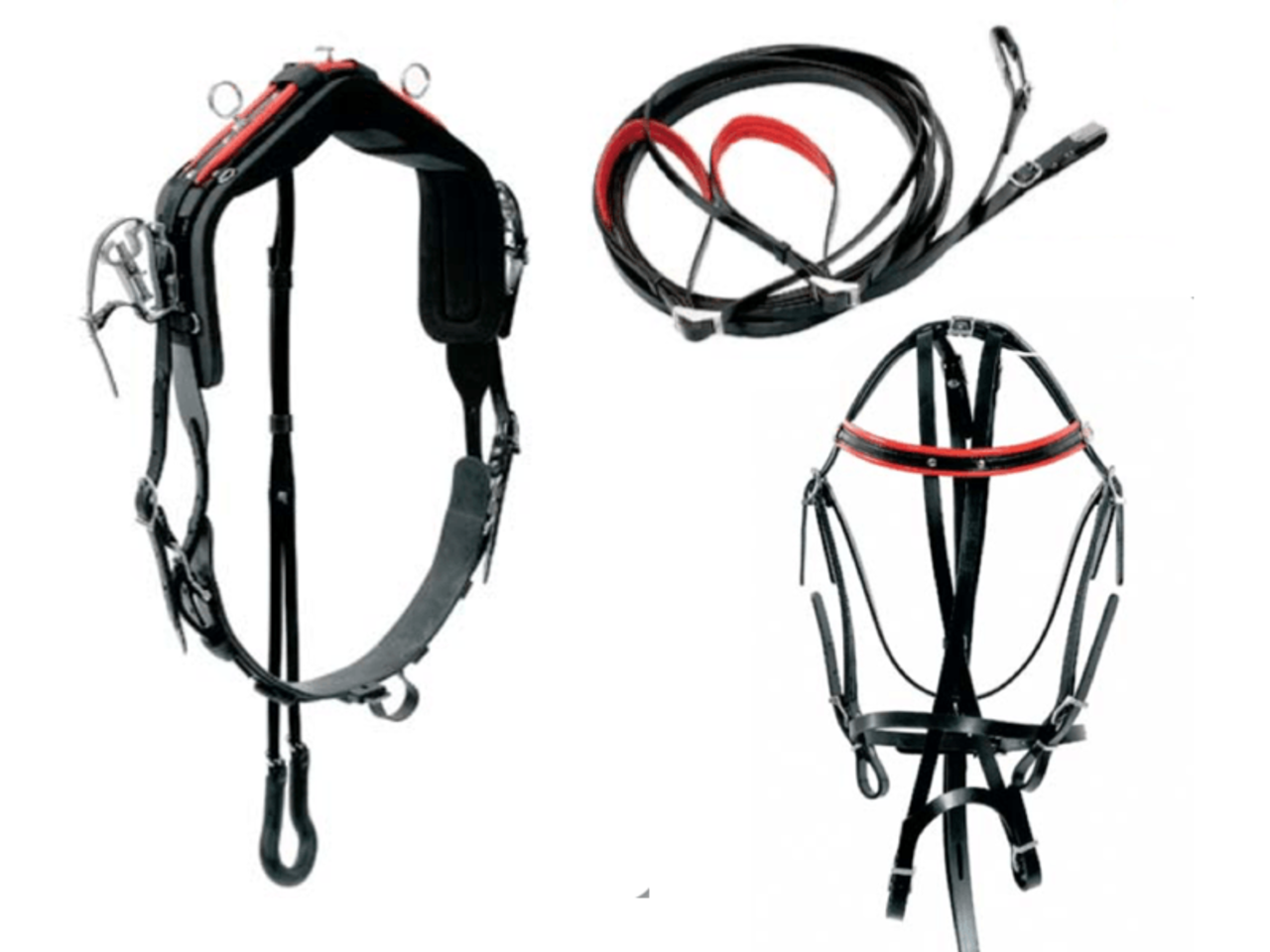 Racing Tack Harnais QH  compleet rubber