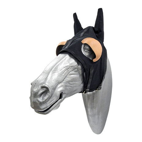 Bonnet Fermé avec oreilles et oeillères 1/2 cuir Bonnet Fermé avec oreilles et oeillères 1/2 cuir