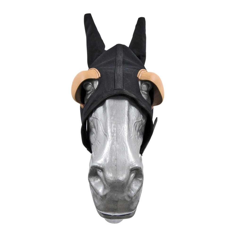 Bonnet Fermé avec oreilles et oeillères 1/2 cuir Bonnet Fermé avec oreilles et oeillères 1/2 cuir