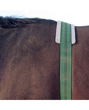 Elastic blanket strap comfort