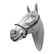 Head halter leer met fietsketting Head halter leer met fietsketting