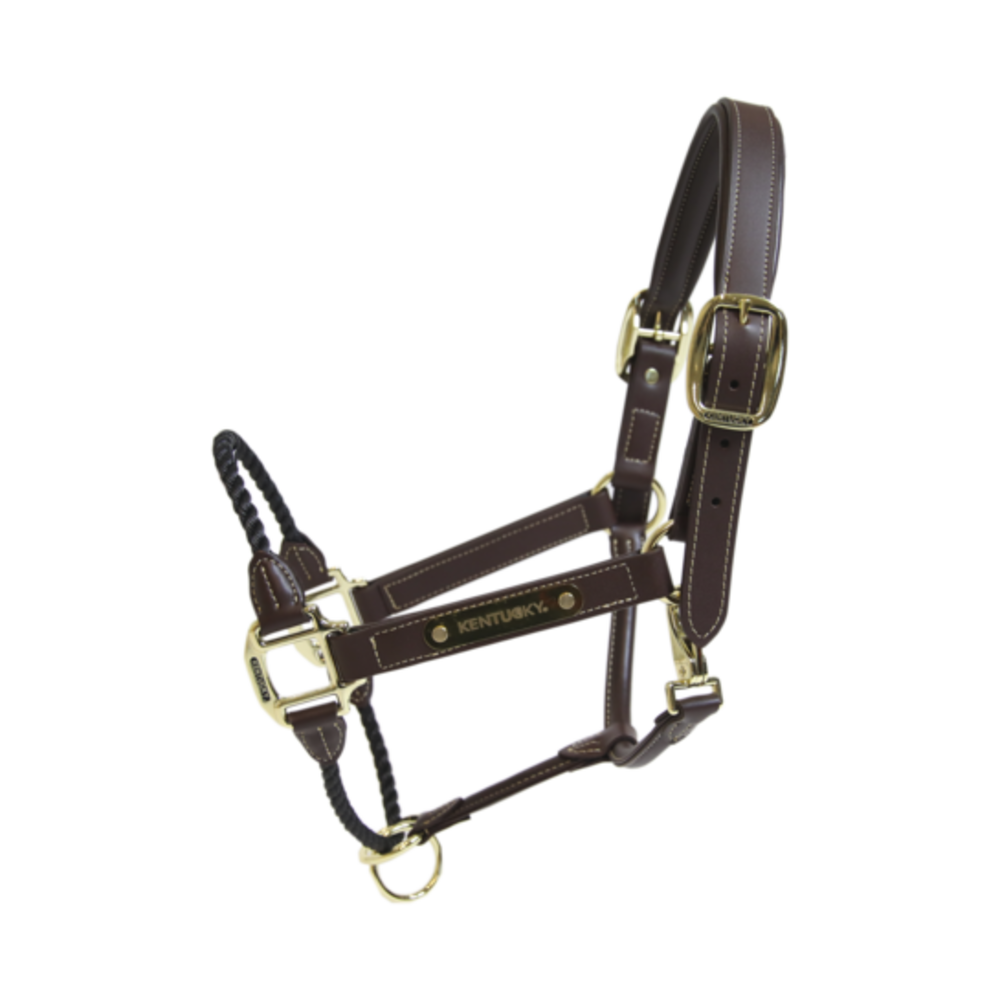 Kentucky Leder halster met koord