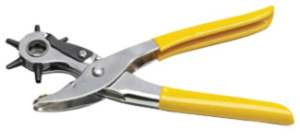 Revolving leather punch