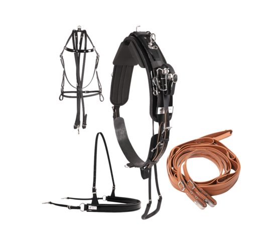 Racing Tack Harnais QH  compleet rubber