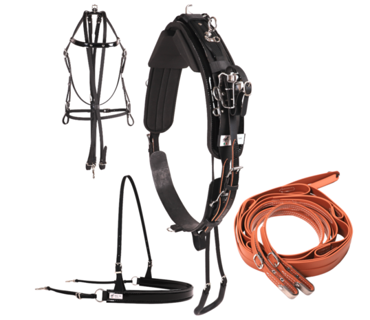 Racing Tack Harnais QH complete rubber Racing Tack Harnais QH complete rubber