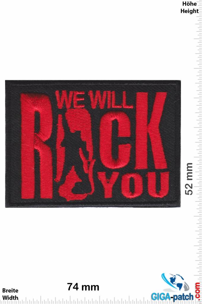 Rock n Roll We will rock you - red