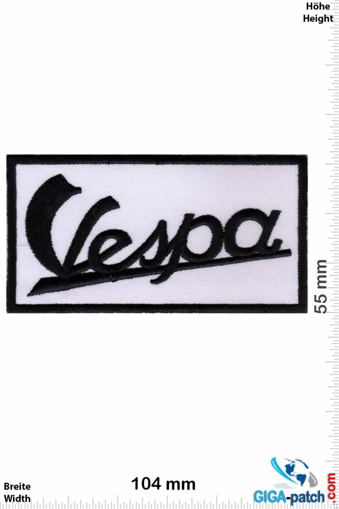 Vespa Vespa - schwarz weiss - Roller