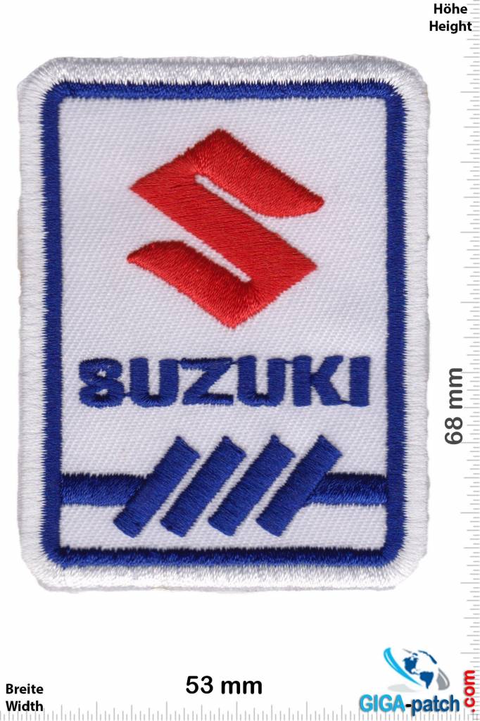 Suzuki Patch -S Suzuki   - white blue