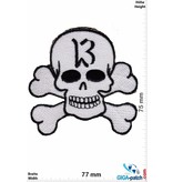 Lucky 13 Lucky 13 - Skull - white