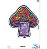 Magic Mushroom Magic Mushroom - purple - Old School Patch