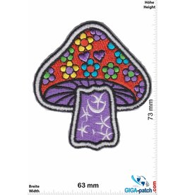 Magic Mushroom Magic Mushroom - purple - Old School Patch