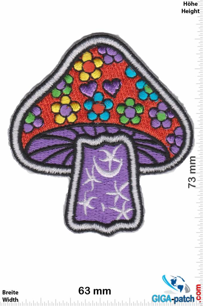 Magic Mushroom Magic Mushroom - purple - Old School Patch