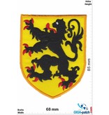 Deutschland, Germany Wappen Löwe schwarz gelb - LEONBERG