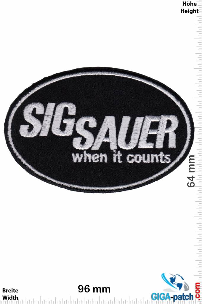 Sig Sauer - Patch - Back Patches - Patch Keychains Stickers -   - Biggest Patch Shop worldwide
