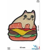 Cartoon Burger Cat - Katze