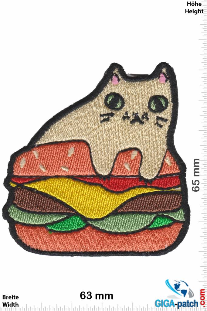 Cartoon Burger Cat - Katze