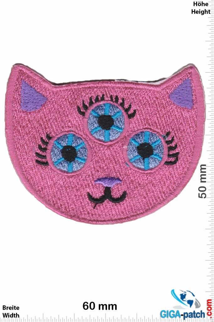 Cartoon Pink Cat - Head