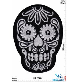 Muerto Skull - Totenkopf - Muerto- black silver