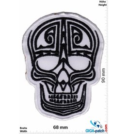 Muerto Skull - Totenkopf - Muerto- swhite black