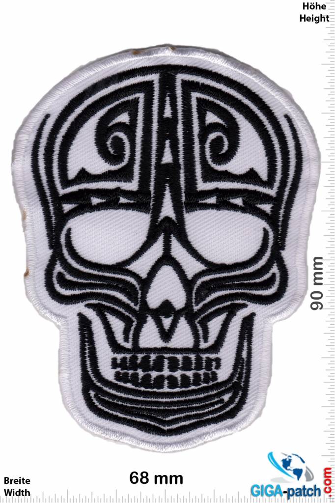 Muerto Skull - Totenkopf - Muerto- swhite black