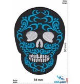 Muerto Skull - Totenkopf - Muerto- black blue