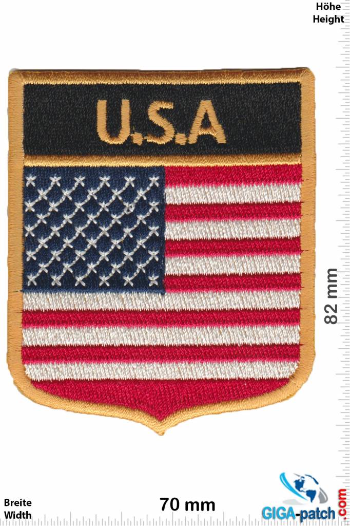 USA U.S.A .  coat of arms- USA - Flags - black