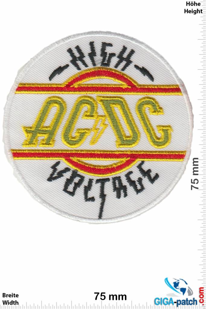 AC DC - Patch - Back Patches - Patch Keychains Stickers - giga-patch.com -  Biggest Patch Shop worldwide