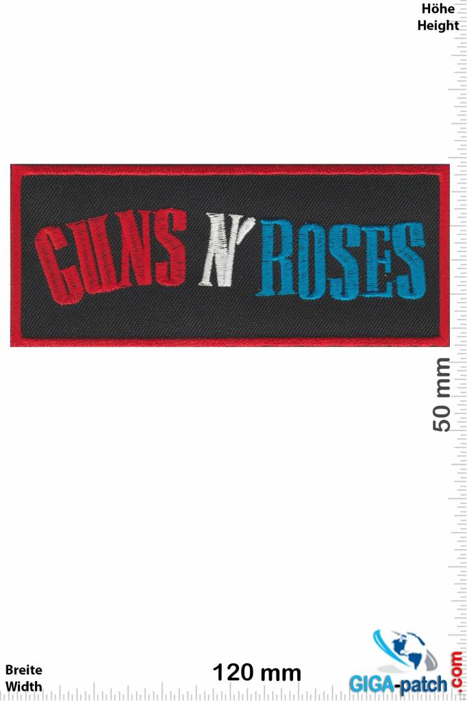 Guns n Roses Guns n' Roses - red silver blue