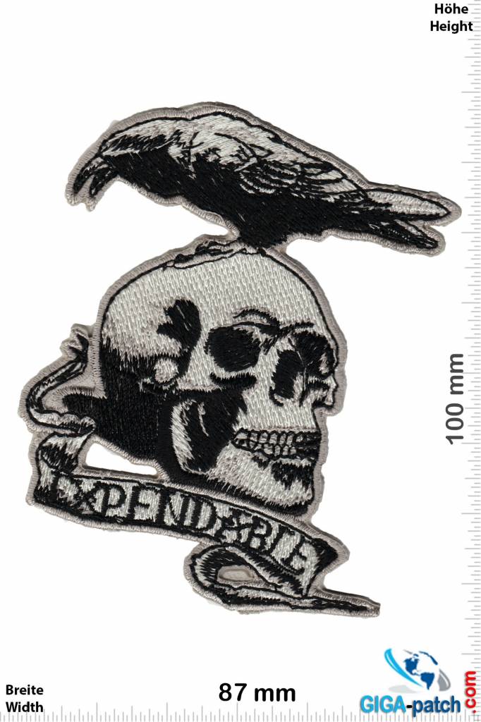 King Expendable - Totenkopf - Skull with bird