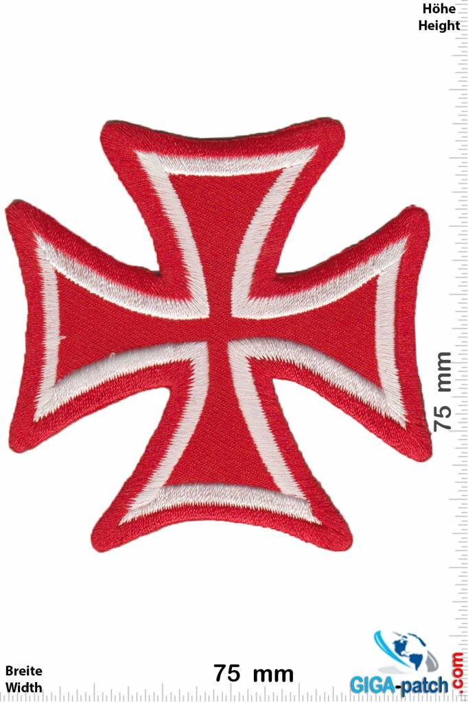 4 Maroon/Burgundy Cross - Fleur De Lis - Religious - Iron On