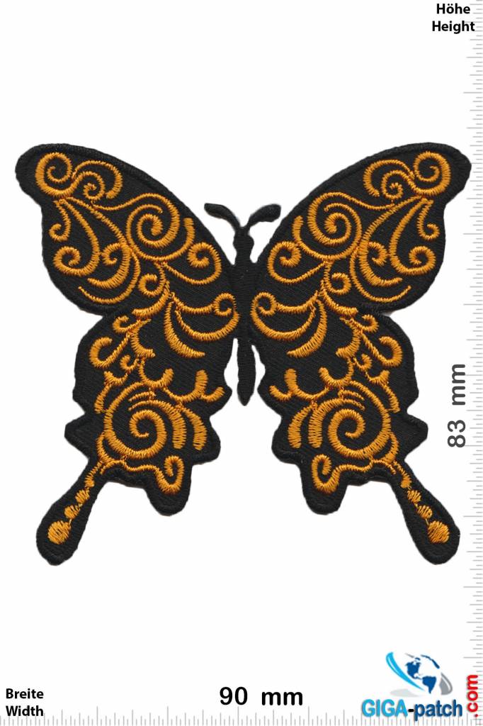 Schmetterling, Papillon, Butterfly Butterfly  -gold - oldschool