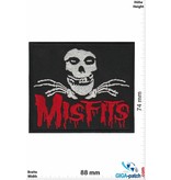 Misfit Misfits - Skull - red silver