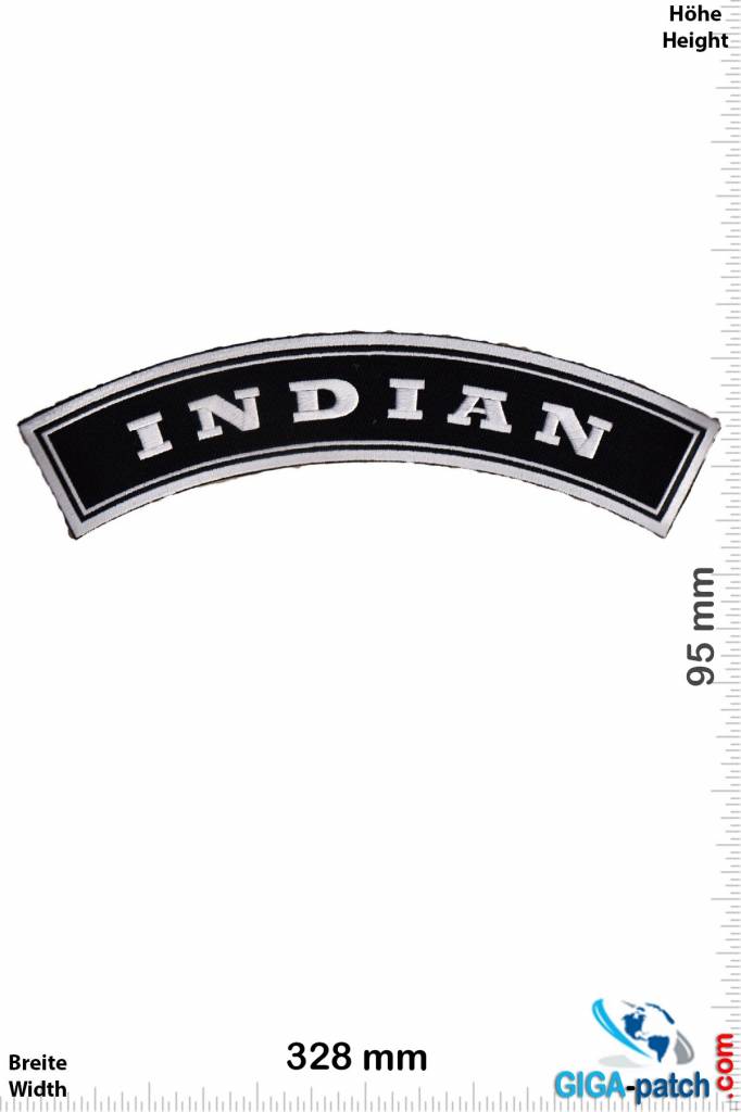 Indian Indian Motorcycles - curve - Schrift- 33 cm