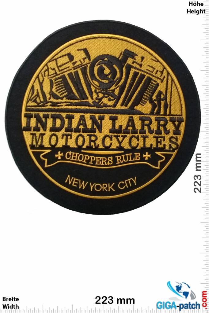 Indian Indian Larry Motorcycles- Choppers Rule - New York City- 23 cm
