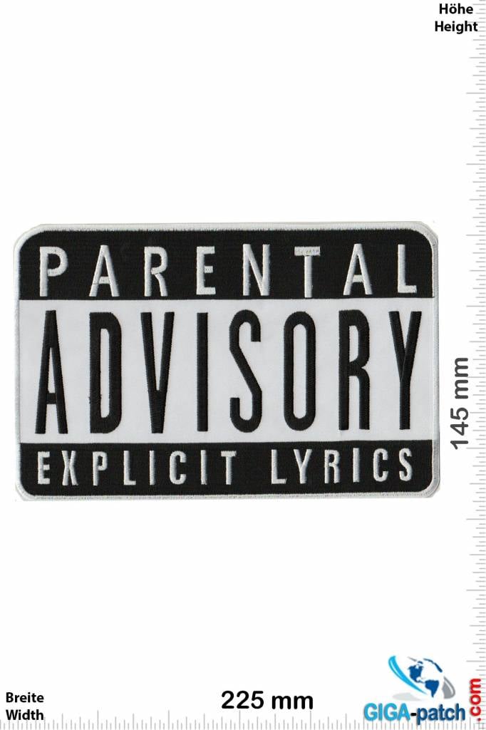 Parental Advisory Parental Advisory  Explicit Lyrics  - 23 cm - BIG